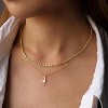 Gold and Silver Long Necklace 14K Plated Minimalist Pendant Jewelry - 2 of 4