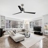 Airsurfer 60-Inch Satin Nickel Ceiling Fans with Remote - 2 of 4