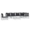 vidaXL Garden Lounge Set White, Dark Gray - 3 of 4
