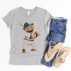 The Juniper Shop Watercolor Baseball Bear Youth Short Sleeve Tee - 4 of 4