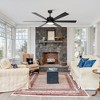 Parrot Uncle 65" Modern Black Integrated LED Ceiling Fan with Light and Remote Control - 3 of 4