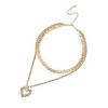 SOHI Women's Crystal Silver Seraphic Serenity Necklace - 2 of 4