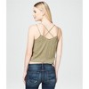 Aeropostale Womens Textured Cross-Lace Tank Top - 2 of 2