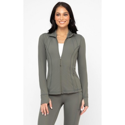 90 Degree By Reflex Womens Lightweight, Full Zip Running Track