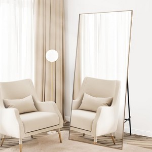 Full Length Mirror, Oversized Full-Body Hanging or Leaning Rectangle Mirror, Thin Frame Floor Mirror,for Bedroom, Living Room, Dressing Room, Gym - 1 of 4