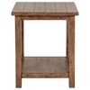 20" Distressed Java Wood End Table with Lower Shelf, Perfect for Rustic and Cozy Living Spaces - 3 of 4