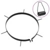 vidaXL Lawn Aerator Clamps 5 pcs with 6 Spikes Each, Made of Durable Iron, Perfect for Lawn Aeration - Black - 2 of 4