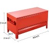 Jobsite Chest,Heavy Duty Truck Bed Toolboxes,Aluminum Alloy Tool Box,Dual Side Hydraulic Levers,Tool Chest for Garage - 3 of 4