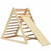 Costzon Foldable Climbing Toys for Toddlers, 3-in-1 Montessori Wooden Triangle Climber for Sliding & Climbing, Indoor Gym Playset for Boys & Girls - 2 of 4