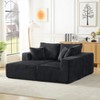 Dolonm L-shaped Modular Combination Sofa,Deep Seat Corduroy Sofa with Armrests, Compressed Boneless Sofa, No Assembly,for Living Room,Bedroom - 4 of 4