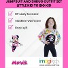 Disney Minnie Mouse Girls Jumpsuit and Fleece Shrug Outfit Set Little Kid to Big Kid - image 2 of 4