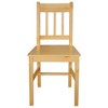 CLIHOME Modern Minimalist Dining Chair with Retro Design of Solid Pine Wood, Comfortable Restaurant Backrest Chair(Set of 2) - 2 of 4