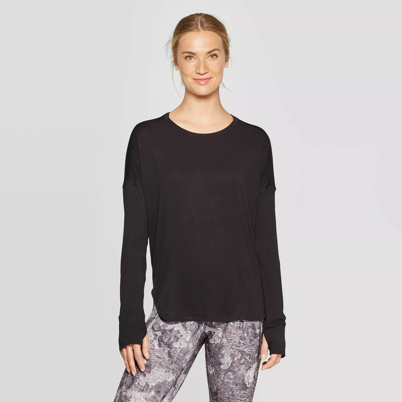 Women's Long Sleeve Draped T-Shirt - C9 Champion® - image 1 of 2
