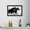 21" x 15" Running Horses Framed Wall Art Print: Digital Fashion Art, Wynwood Studio - 4 of 4