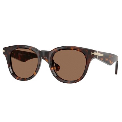 Burberry BE 4439 300273 Unisex Round Sunglasses Dark Havana 51mm
