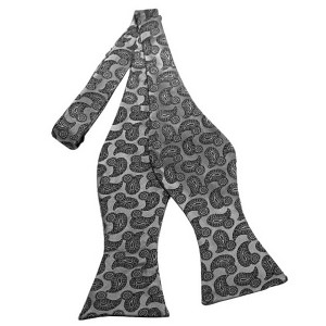 Men's Paisley 2.75" x 4.75" Adjustable 16" - 22" Self-Tie Bow Tie - 1 of 3
