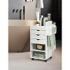 Tangkula Rolling Storage Cart with 3 Drawers&3 Shelves Storage Organizer Cabinet with Lockable Casters - 3 of 4