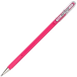 Pentel Arts Hybrid MATTEHOP Gel Roller, 1.0mm, Matte Pink Ink, Pack of 12 - 1 of 3