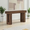 Lirago, Rustic Wooden Sofa Table & Entryway Table, Made of Engineered Wood, 13.77"D x 63"W x 33.46"H, Rustic Brown - 4 of 4