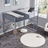AZL1 Life Concept Beds Metal Loft Room-Saving Frame Sturdy and Secure Safety Guard Rails Durability for Kids Room, Gray, 77.36"*41.34"*62.2" - 4 of 4