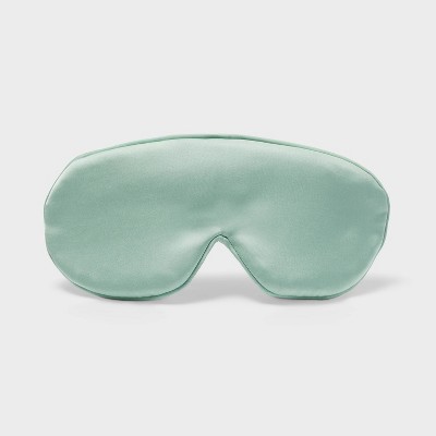 Women's Satin Contoured Sleep Mask - Auden™ Light Green