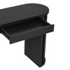 NicBex Modern Minimalist Console Table with 2 Storage Drawers,Oval Entryway Table Foyer Tables for Entryway,Hallway,Living Room - 4 of 4