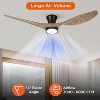 TALOYA 52 inch Integrated LED Indoor Ceiling Fan with Light and Remote (3-Blade),DC Motor,3 CCT,Black Walnut - 4 of 4