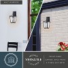 VAXCEL Cottage Grove 1 Light Matte Black Transitional Outdoor Wall Lantern Clear Glass - 3 of 4