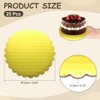 Unique Bargains Disposable Greaseproof Cardboard Scalloped Cake Platters 25 Pcs - 2 of 4
