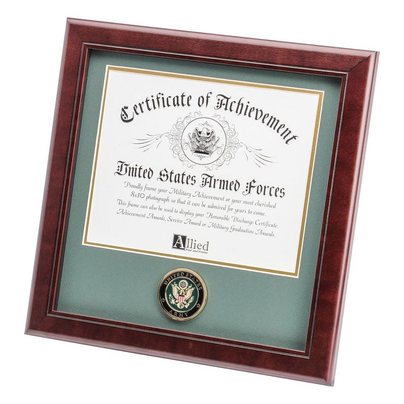 Allied Frame US Certificate of Achievement Picture Frame with Medallion - 8 x 10 Opening, 1 of 4