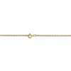 Black Bow Jewelry 0.7mm, 10k Yellow Gold, Cable Rope Chain Necklace - 4 of 4