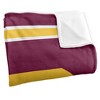 Central Michigan University Primary Logo Stripes Silky 50x60 Blanket, 1 Sided - 3 of 4