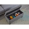 NicBex Modern 35" Storage Bench Rectangular Accent Stools with Linen Fabric for Bedroom and Entryway - 4 of 4