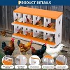 Chicken Nesting Box, 6 Compartment Galvanized Steel Chicken Laying Boxes, Easy Egg Collection for Chicken Coop, Backyard, Farms - 2 of 4