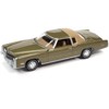 1975 Cadillac Eldorado Tarragon Gold Met. w/Rear Section of Roof Sandalwood Tan Ltd Ed 1/64 Diecast Model Car by Auto World - 2 of 3