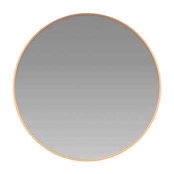 Round Bathroom Wall Mirror 20 Black Circle Vanity Mirror — Homeallin