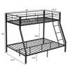 Karl Home Twin Over Full Bunk Bed, Heavy-duty Metal Bunk Beds, Dorm Room Bed Frame, Space-saving Twin Bed Frame, No Spring Box Need - 2 of 4