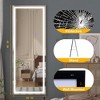 Floor Mirror, with LED Adjustable Light, Aluminum Alloy  Arched  Full Body Mirror, for Home Office Clothing Store, 63"X 20" - 2 of 4