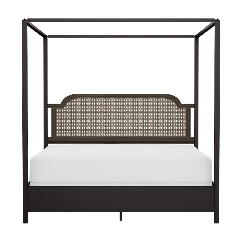 Melanie Wood and Metal Canopy Bed Oiled Bronze - Hillsdale Furniture, 6 of 15