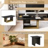 LIVAREEmlen Modern Light Luxury Coffee Table Set of 2, Small Square Coffee End Table with Spacious Top, Center Table for Living Room - 4 of 4