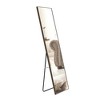 ALEXOUN Solid Wood Frame Floor Mounted Full-length Mirror,Wall Mounted，for Dressing Mirror, Bedroom Home Porch,Clothing Store. - 4 of 4