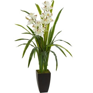 Nearly Natural 39-in Cymbidium Orchid Artificial Plant - 1 of 2