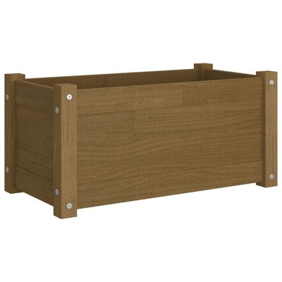 vidaXL Garden Planter Honey 60 x 31 x 31 cm Solid Pine