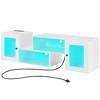 Deformable LED TV Stand with Power Outlets & USB Ports, Gaming Entertainment Center for 55-70 Inch TVs, Storage Cabinet for Living Room & Bedroom Black/Brown/White - 3 of 4