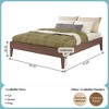 Now Furniture Full Size Bed Frame, Wooden Platform Bed - 2 of 4
