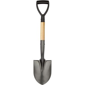attop Shovel for Digging, Round Small Shovel with Wooden D-Handle - 1 of 4