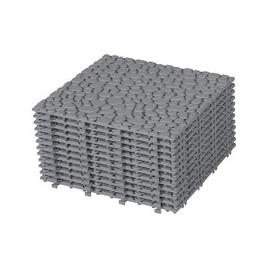 Interlocking Deck Tiles, Outdoor Waterproof & Anti-slip, for Patio, Balcony, Pool Side, Bathroom, Shower, Balcony, Porch - 1 of 4