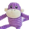 ZippyPaws Spencer Crinkle Monkey Dog Toy - Purple - S - 2 of 3