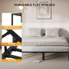 6''-16'' Bed Frame, Heavy Duty Metal Platform with Steel Slats & Ample Under Bed Storage, No Box Spring Required, Quick Assembly, Black - 4 of 4