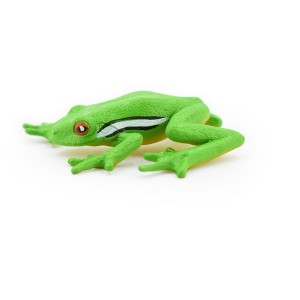 Collectible Wildlife Gifts | Green Tree Frog, Hand Painted, Amphibian, Hard Rubber, Realistic Frog, Model,  Toy, Gift,       2 1/4"    F4401 B9 - 1 of 4